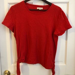 Madewell top with side ties